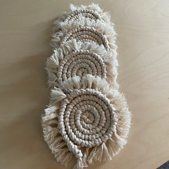 handmade macrame coasters! - Picture 3 of 5